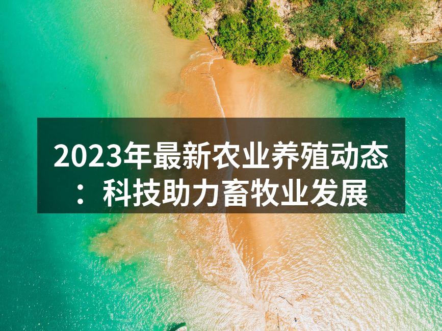数字化养殖技术提升生产效率